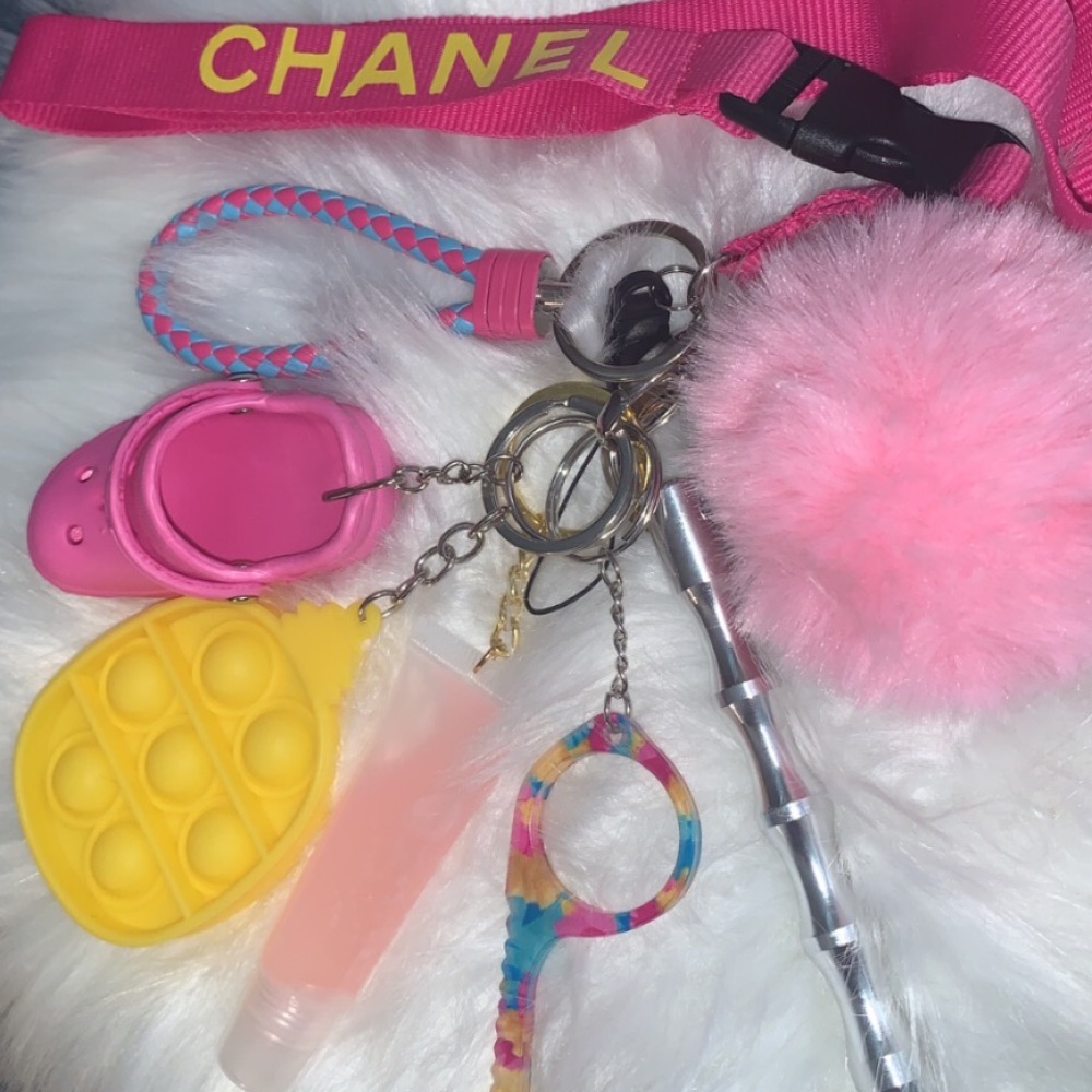 Self defense custom Chanel keychain